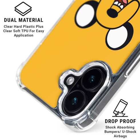 Adult Swim Adventure Time Jake The Dog iPhone 16 Clear Case